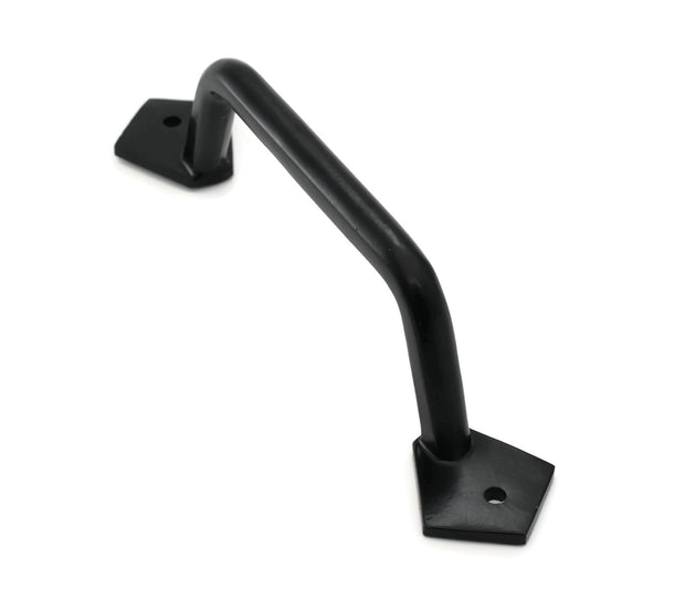 Iron Grab Pull Handle for Doors - Round Black Bar - For Barns, Gates, and more