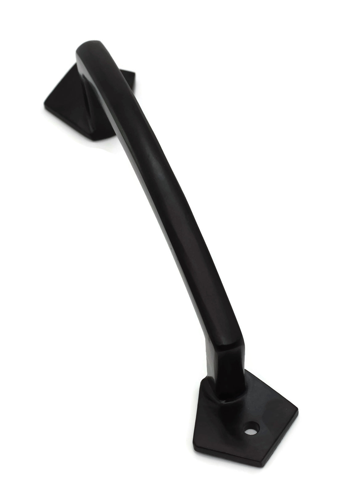 Iron Grab Pull Handle for Doors - Square Black Bar - For Barns, Gates, and more