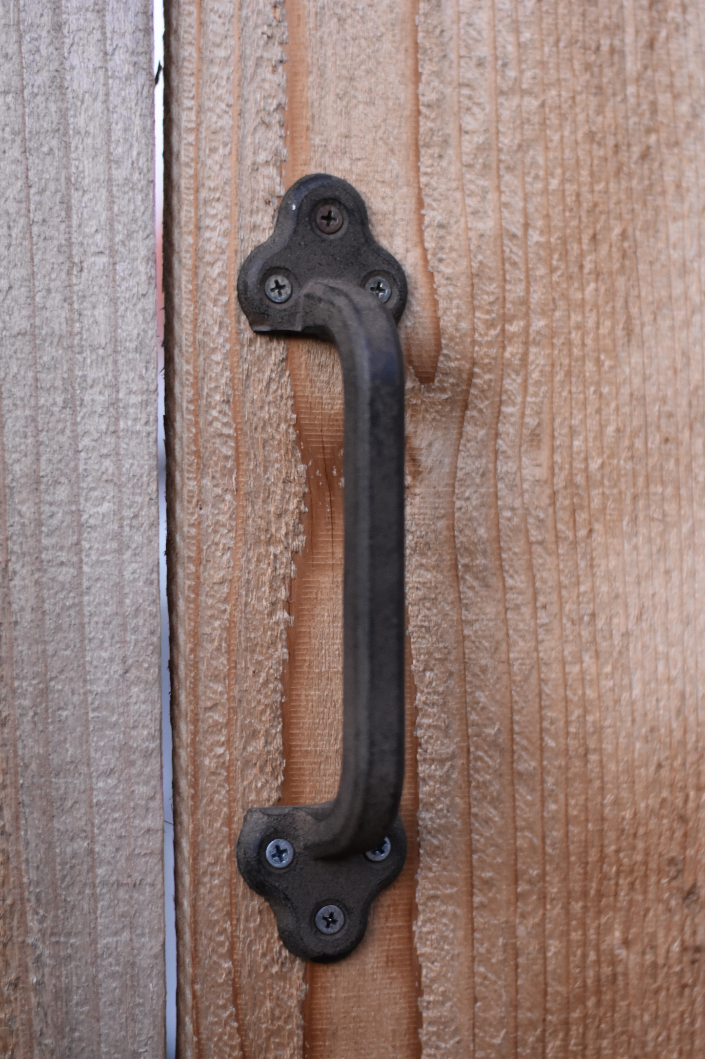 Iron Pull Handle for Doors Set of 2 Rustic Style for Barn Doors, Gates and more