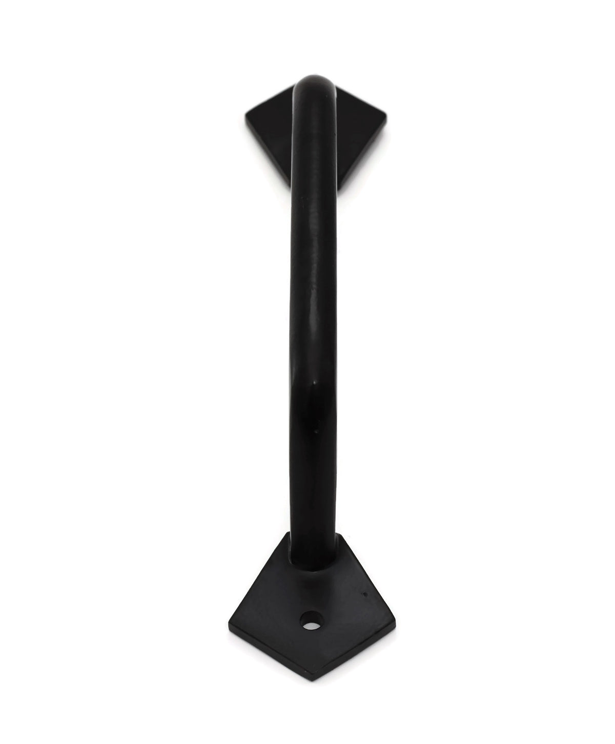 Iron Grab Pull Handle for Doors - Round Black Bar - For Barns, Gates, and more