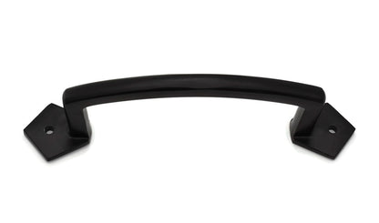 Iron Grab Pull Handle for Doors - Square Black Bar - For Barns, Gates, and more