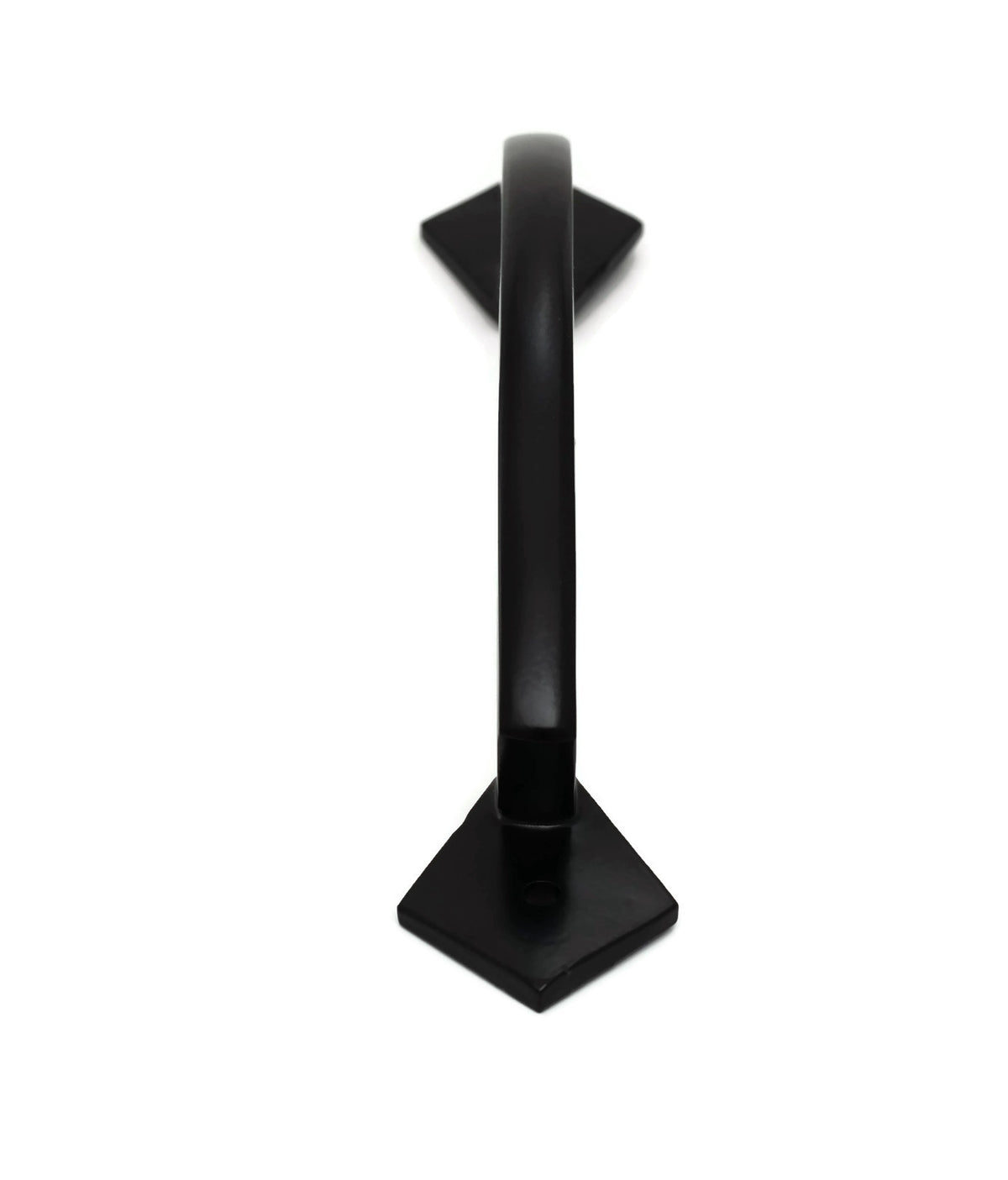 Iron Grab Pull Handle for Doors - Long Arch - Black - For Barns, Gates, and more