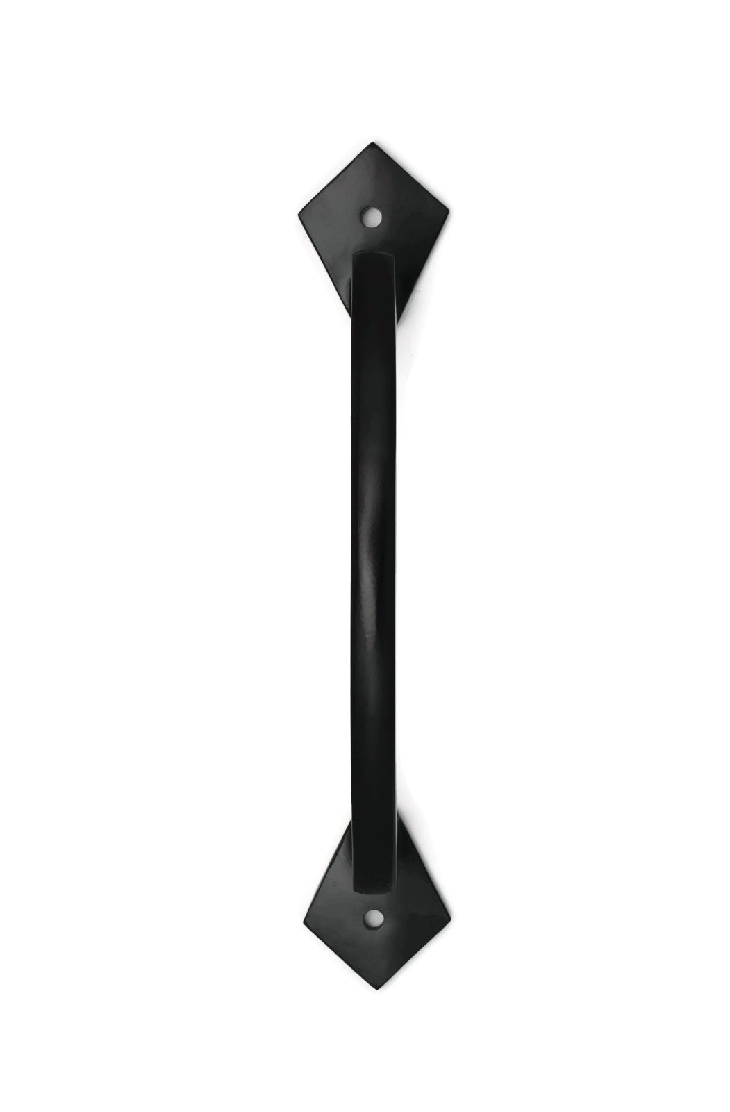 Iron Grab Pull Handle for Doors - Long Arch - Black - For Barns, Gates, and more