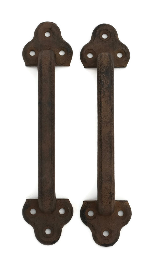 Iron Pull Handle for Doors Set of 2 Rustic Style for Barn Doors, Gates and more
