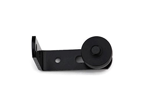 Small Black Bottom Guide Stay Roller Adjustable for Barn Door Hardware