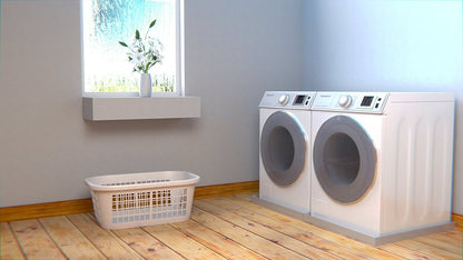 32" x 30" 2.5" Heavy Duty Washer Machine Drain Pan, Stainless Steel Fine