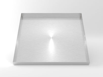 32" x 30" 2.5" Heavy Duty Washer Machine Drain Pan, Stainless Steel Fine